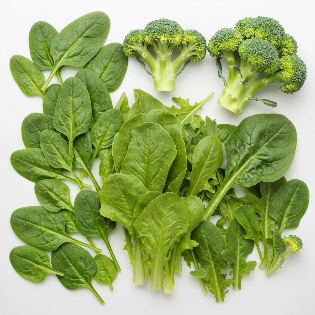 Frisches grünes Gemüse und Blattgemüse