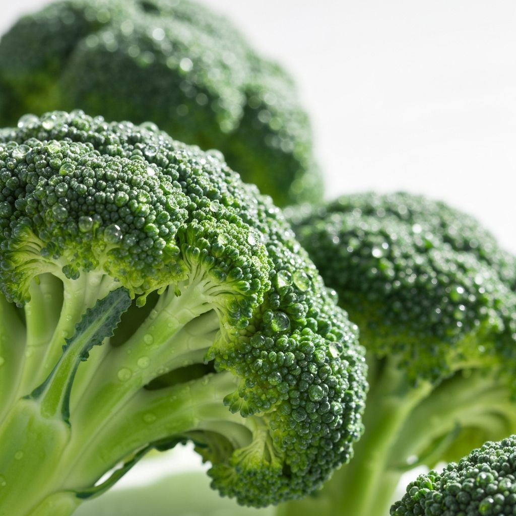 Frischer Brokkoli mit Wassertropfen